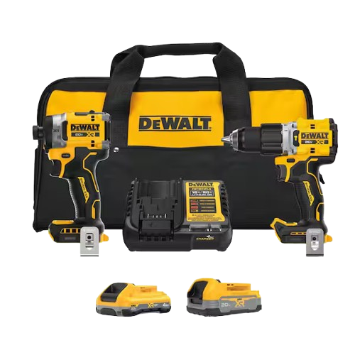 20V XR Lithium-Ion Cordless 2-Tool Combo Kit with 4.0 Ah and 1.7 Ah Batteries and Charger